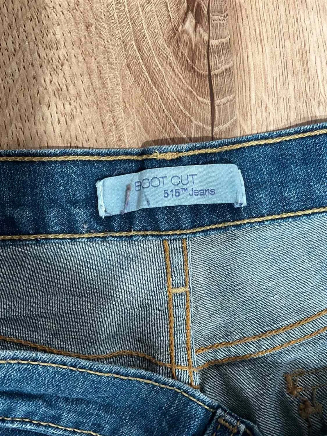 Jean Levi's 515 Boot Cut Taille 10M Vintage Coton Bleu Lvf 027 – photo 15